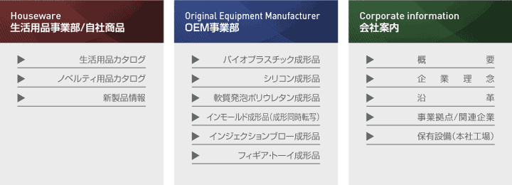 生活用品とインモールド成形のタケヤ化学工業